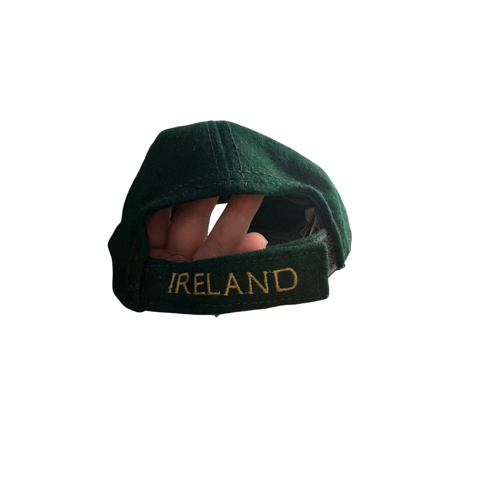 Traditional Craftwear Ireland Emerald Isle Green Wool Herringbone Baseball Hat